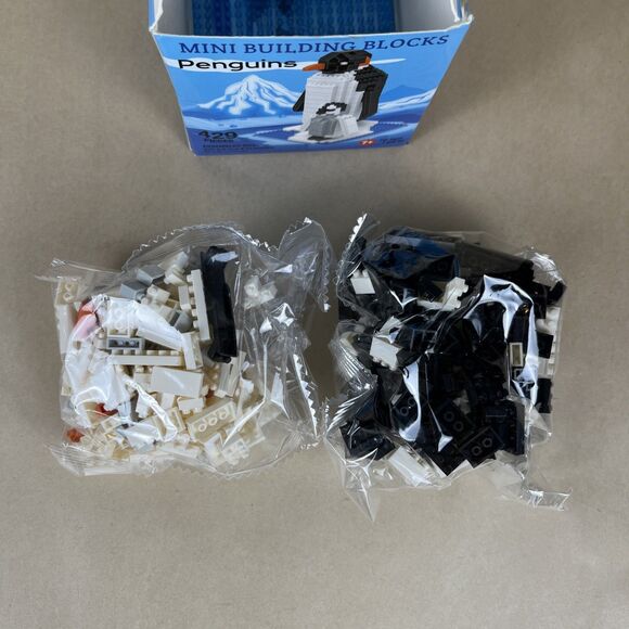 Impact Photographics - Penguin Mini Building Blocks Set - 47459 PUZZLE‎ NIB - Picture 2 of 7